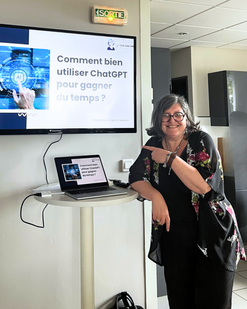 Virginie CAURRAZE professionnelle des formations numériques et coaching digital